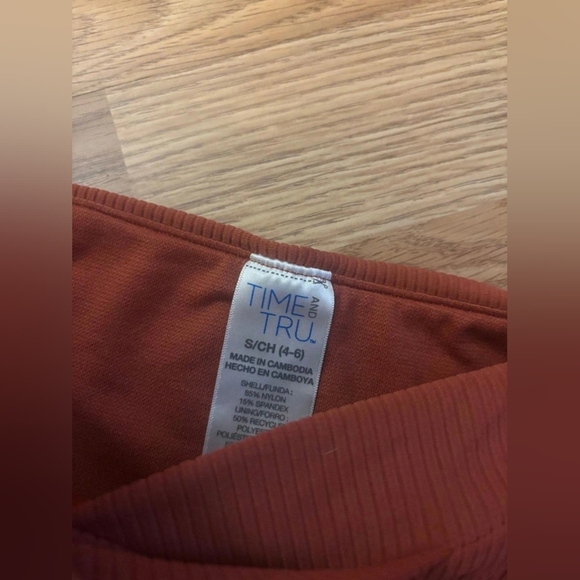 Time & True Ribbed Bikini Size Small - Picture 3 of 6